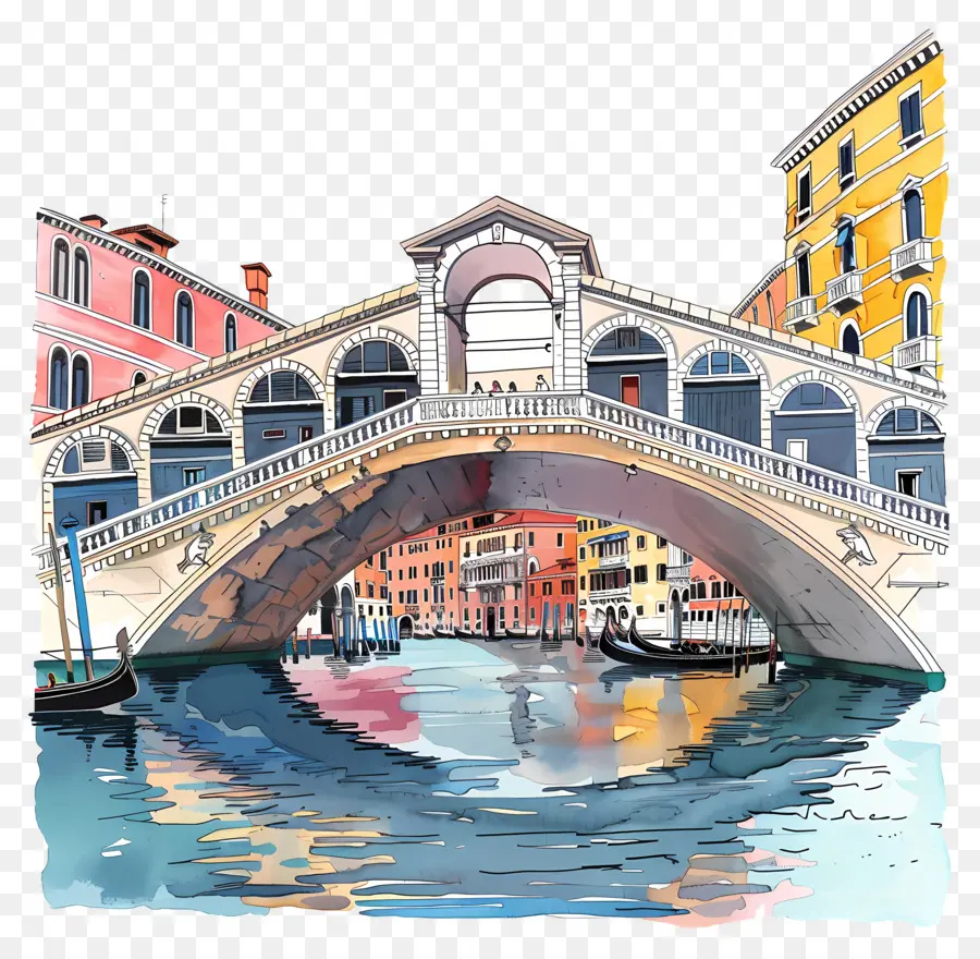 Puente De Rialto，Venecia PNG