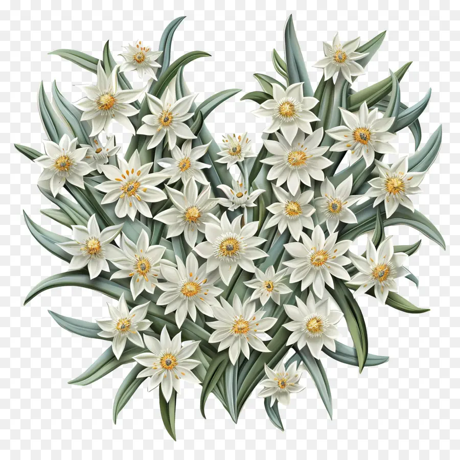 Edelweiss，Corazón Margarita PNG