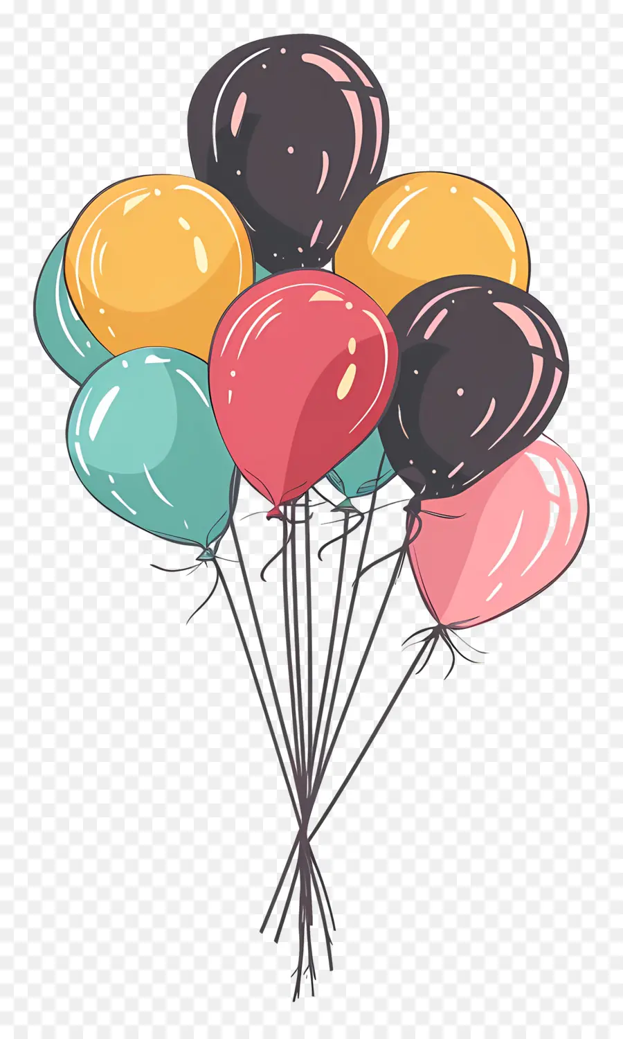 Globos De Cumpleaños，Globos PNG