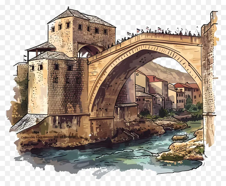 Viejo Puente Mostar，Puente Viejo PNG