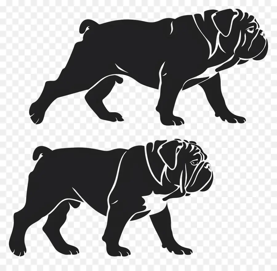 Perro Silueta，Bulldog Francés PNG