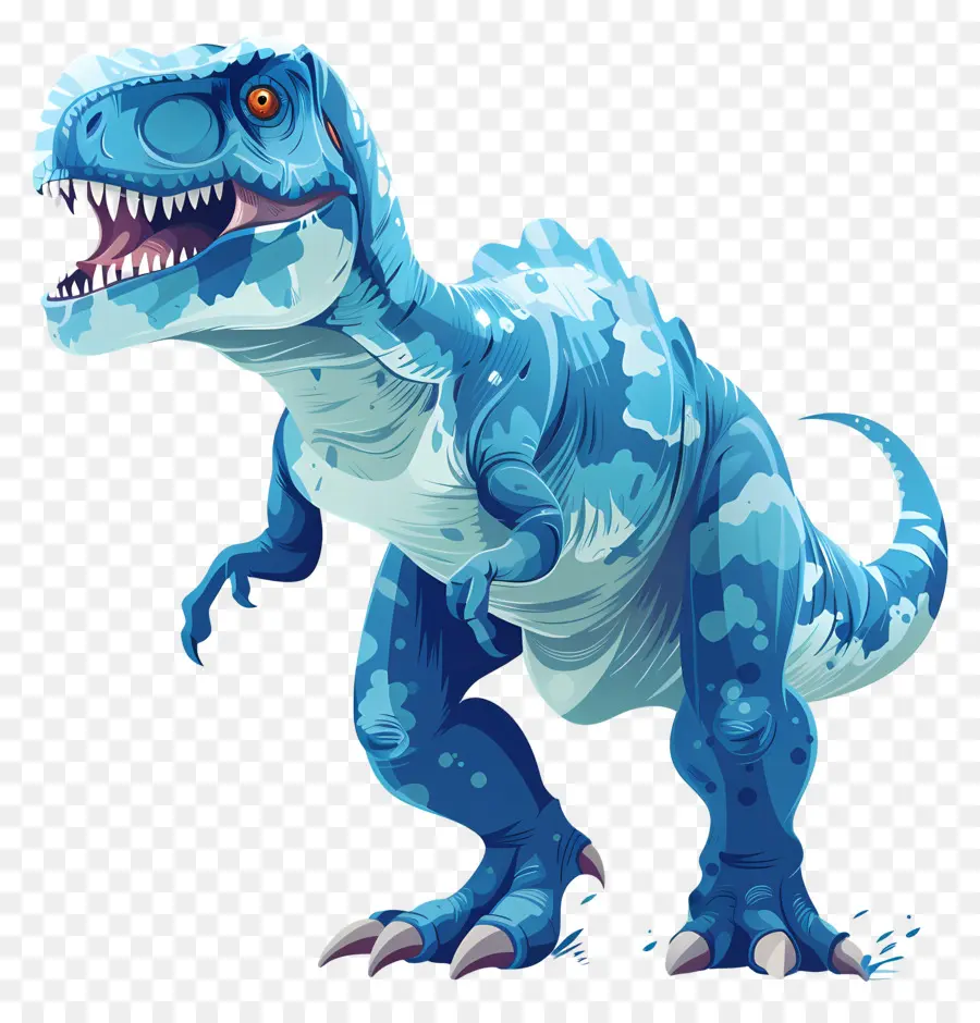 Los Dinosaurios，Trex Azul PNG