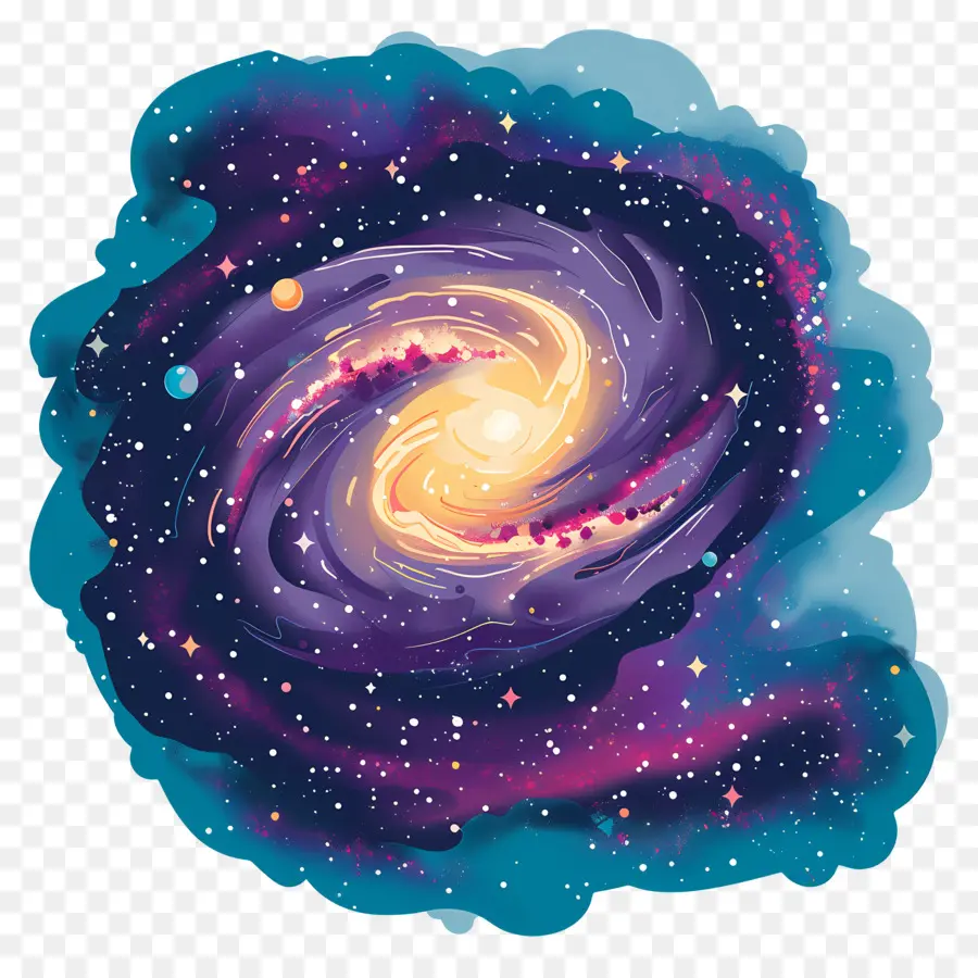 Universo，Galaxia Abstracta PNG