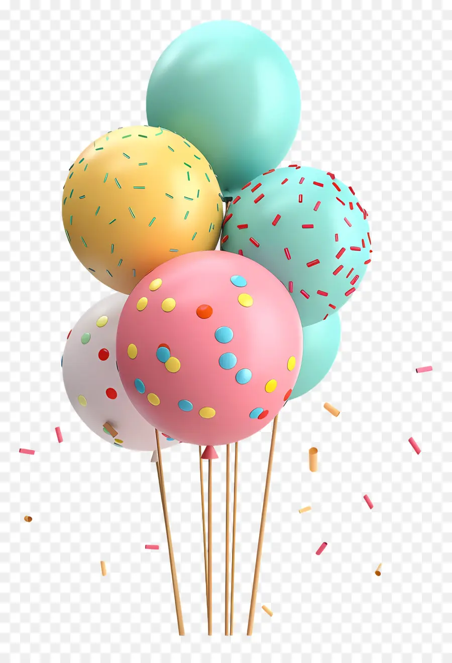 Globos De Cumpleaños，Globos PNG