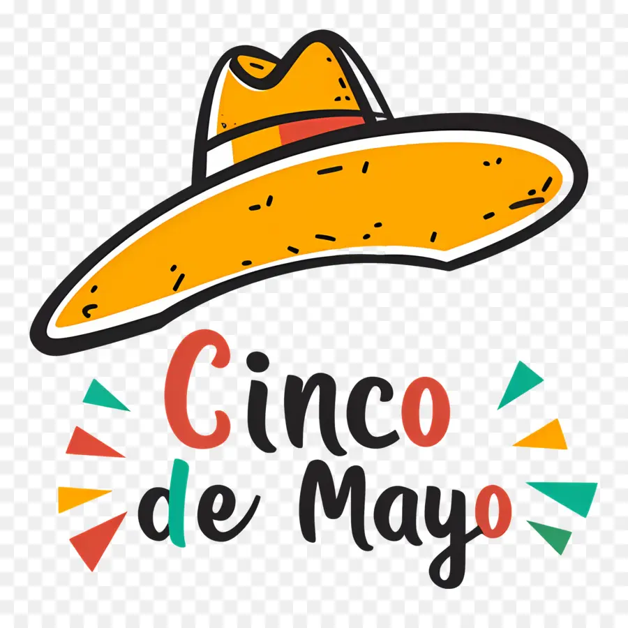 Cinco，Sombrero Mexicano PNG