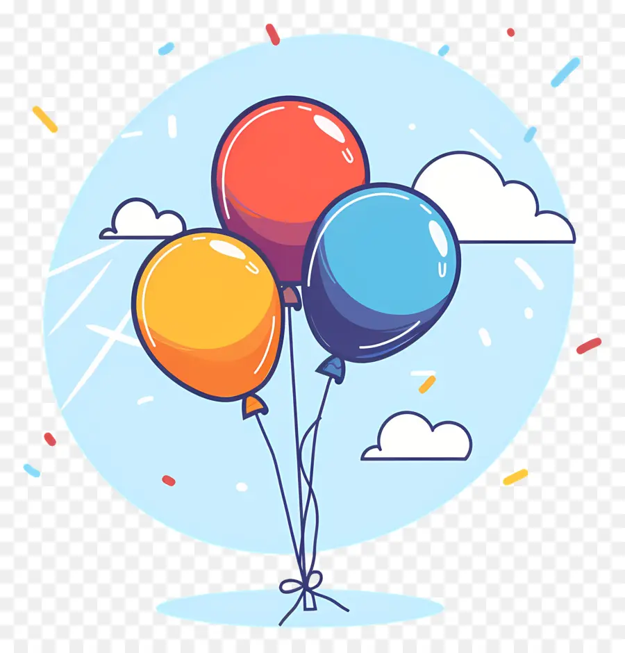 Globos De Cumpleaños，Globos PNG