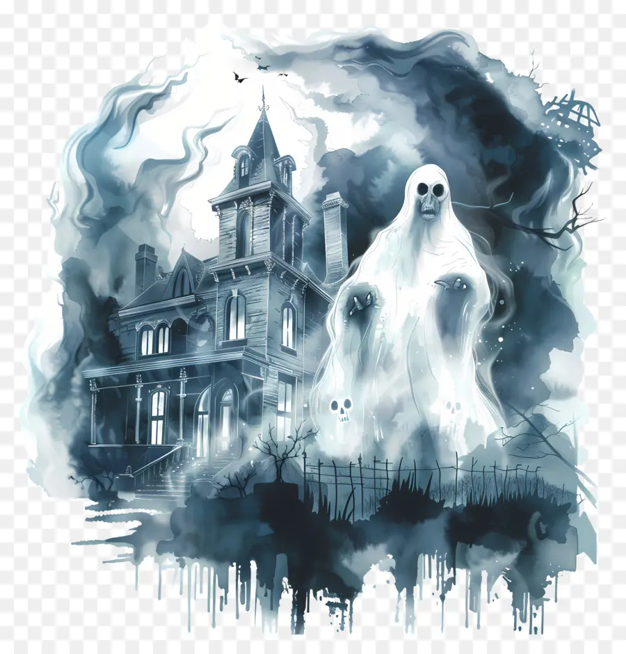 Día Paranormal，Haunted Mansion PNG