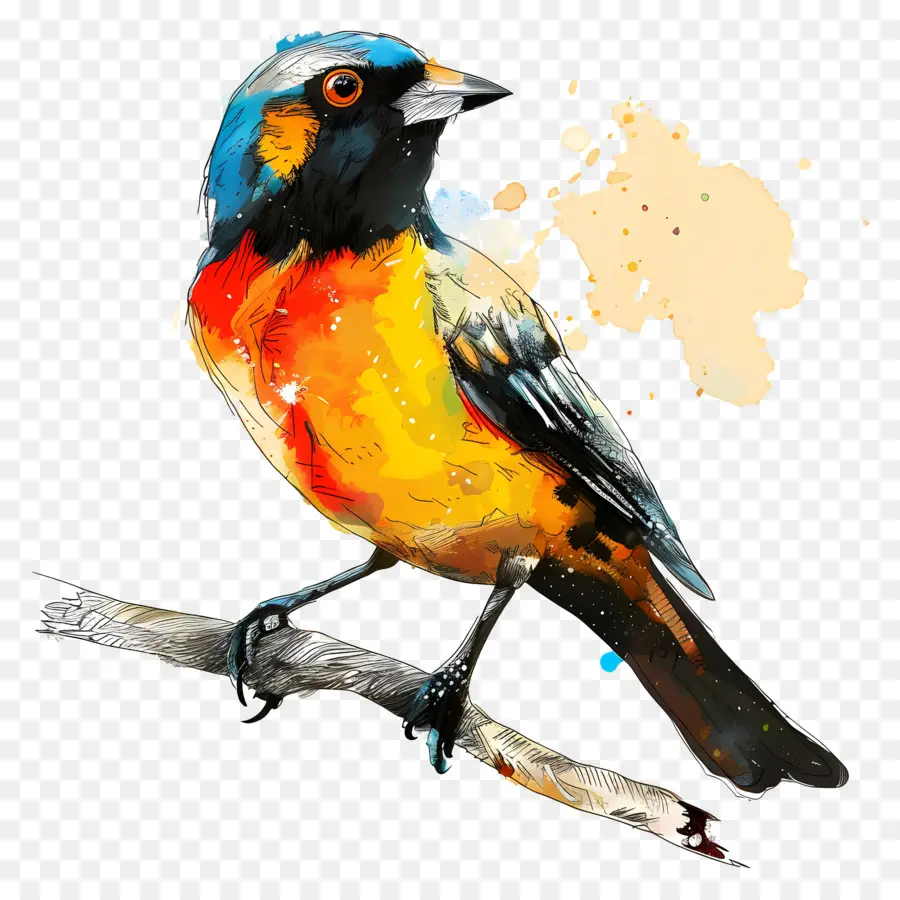 Día De Las Aves，Bird Painting PNG