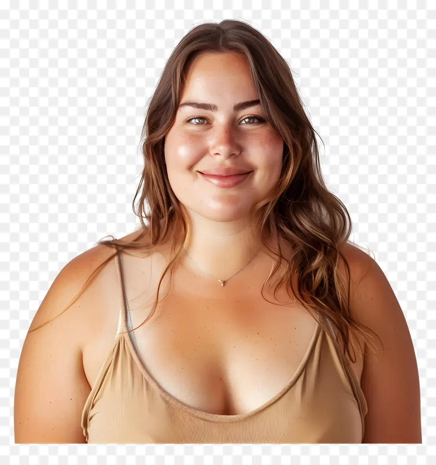 Gorda，Mujer Sonriente PNG