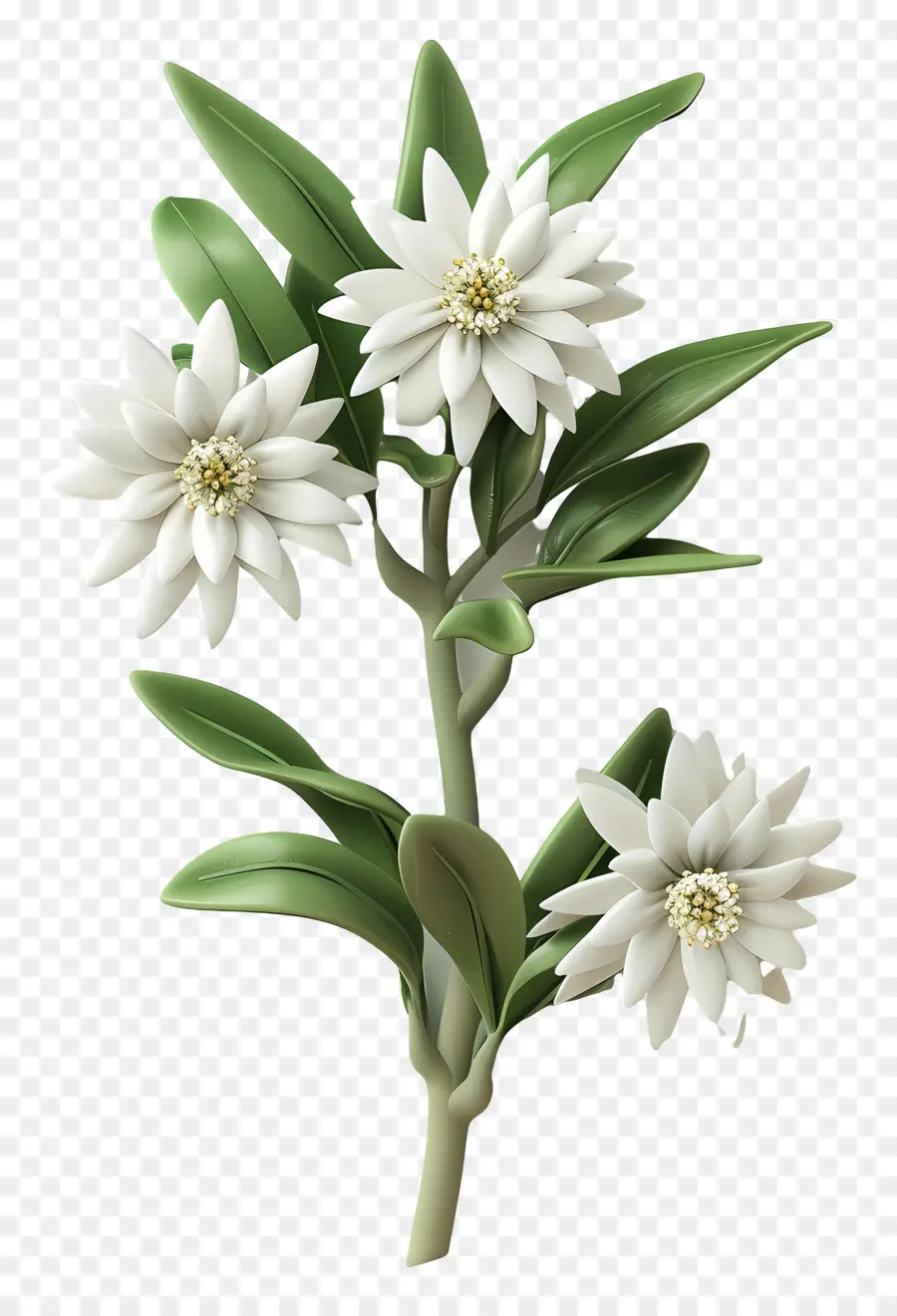 Edelweiss，Flores Blancas PNG