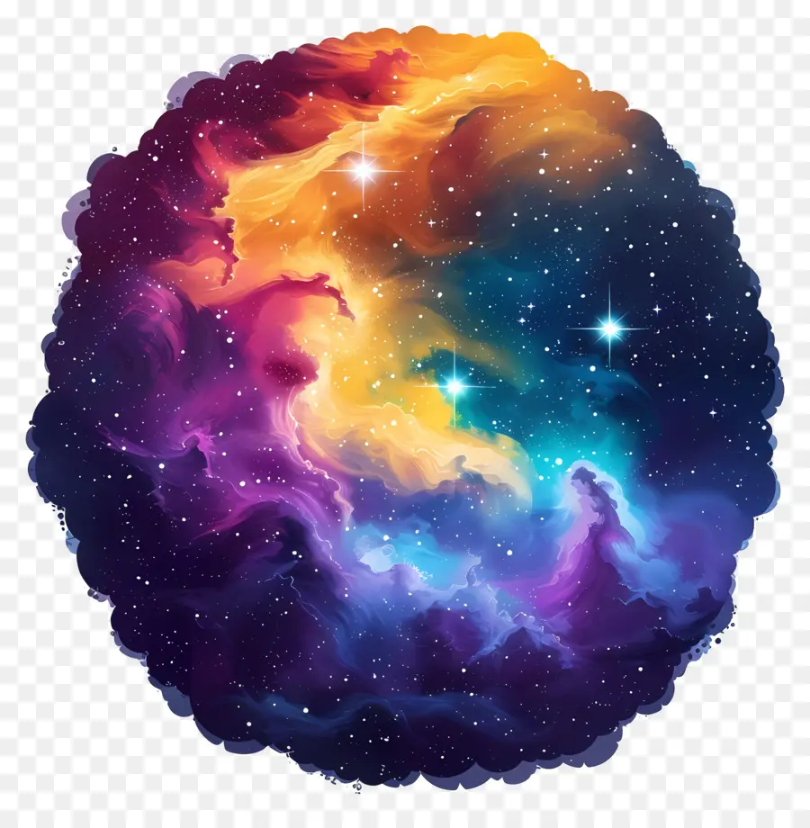 Nebulosas，Nebulosa Colorida PNG