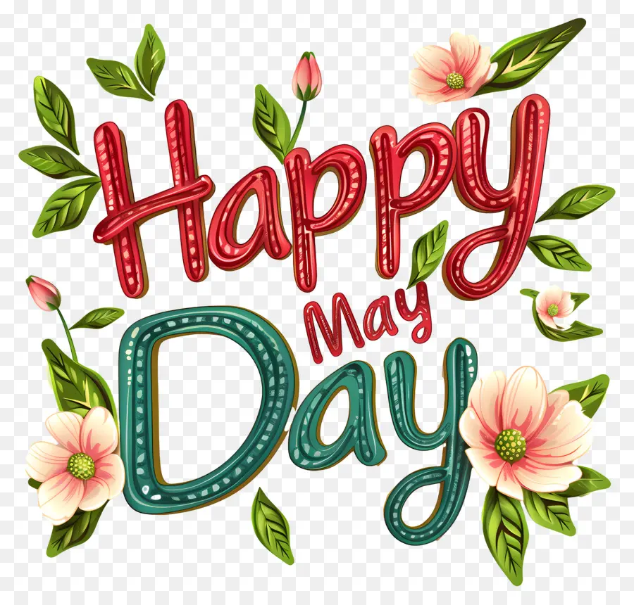 Feliz Día De Mayo，Diseño Floral PNG