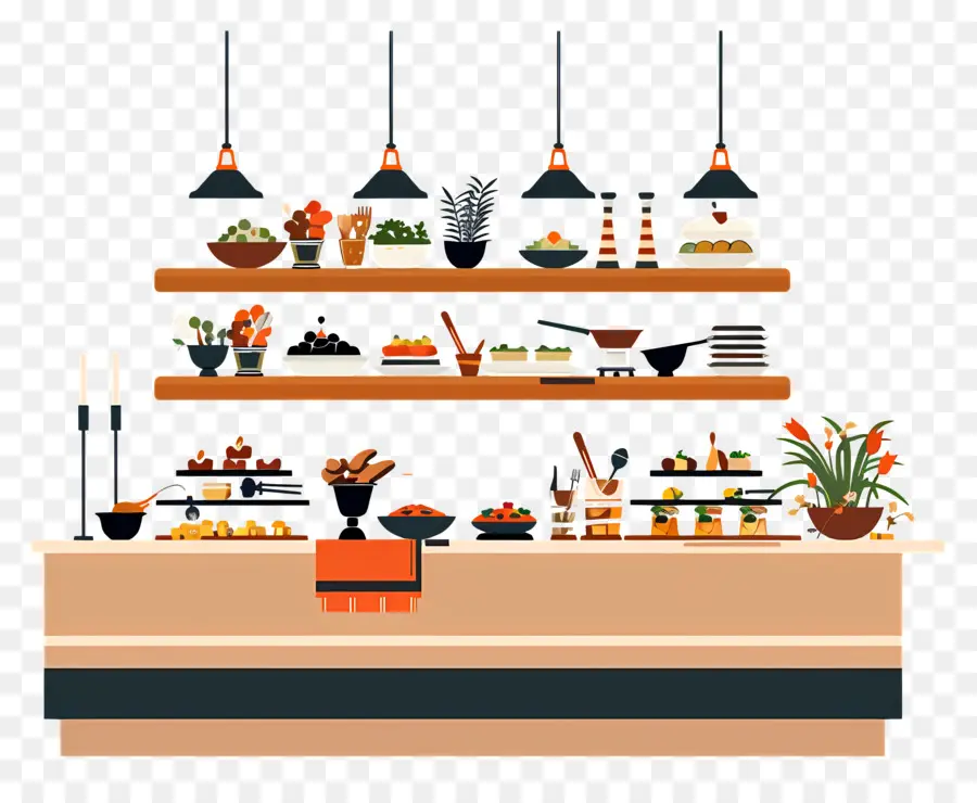 Buffet，La Pantalla De Alimentos PNG