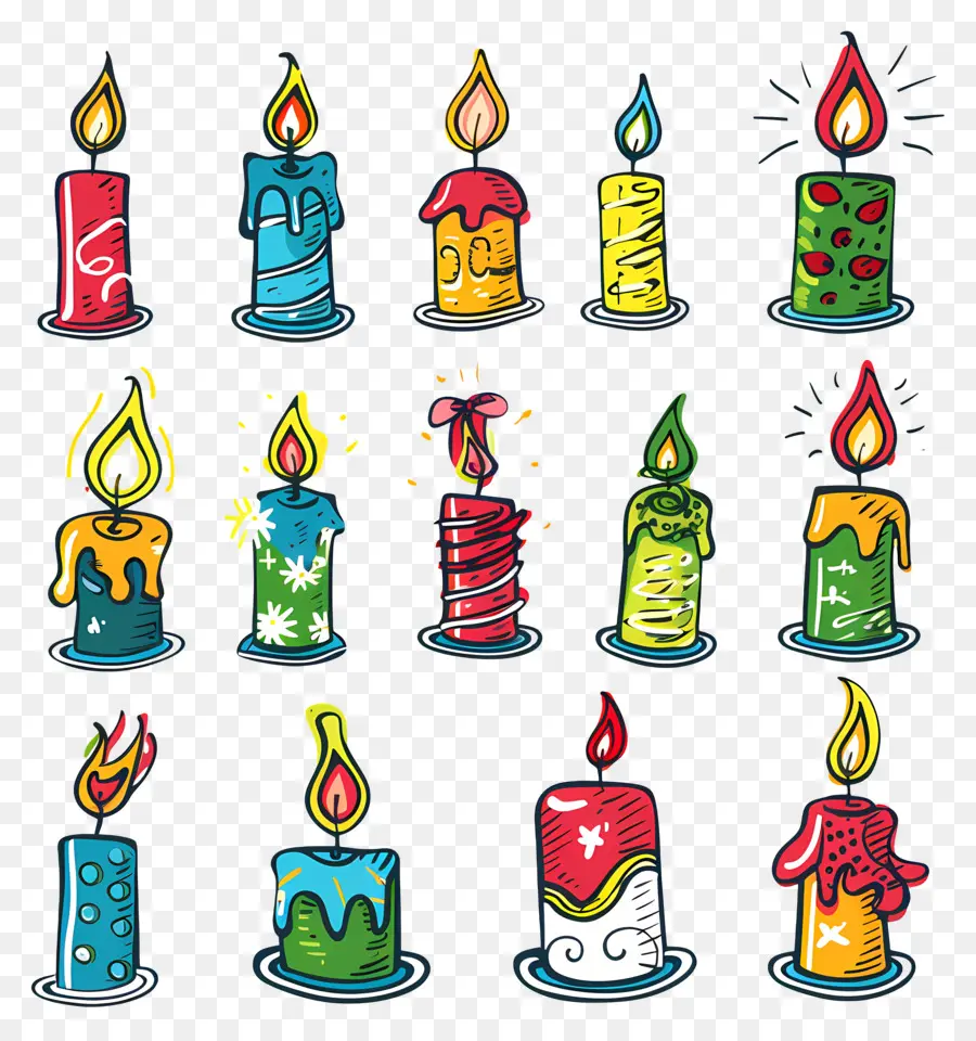 Velas De Navidad，Velas Decorativas PNG