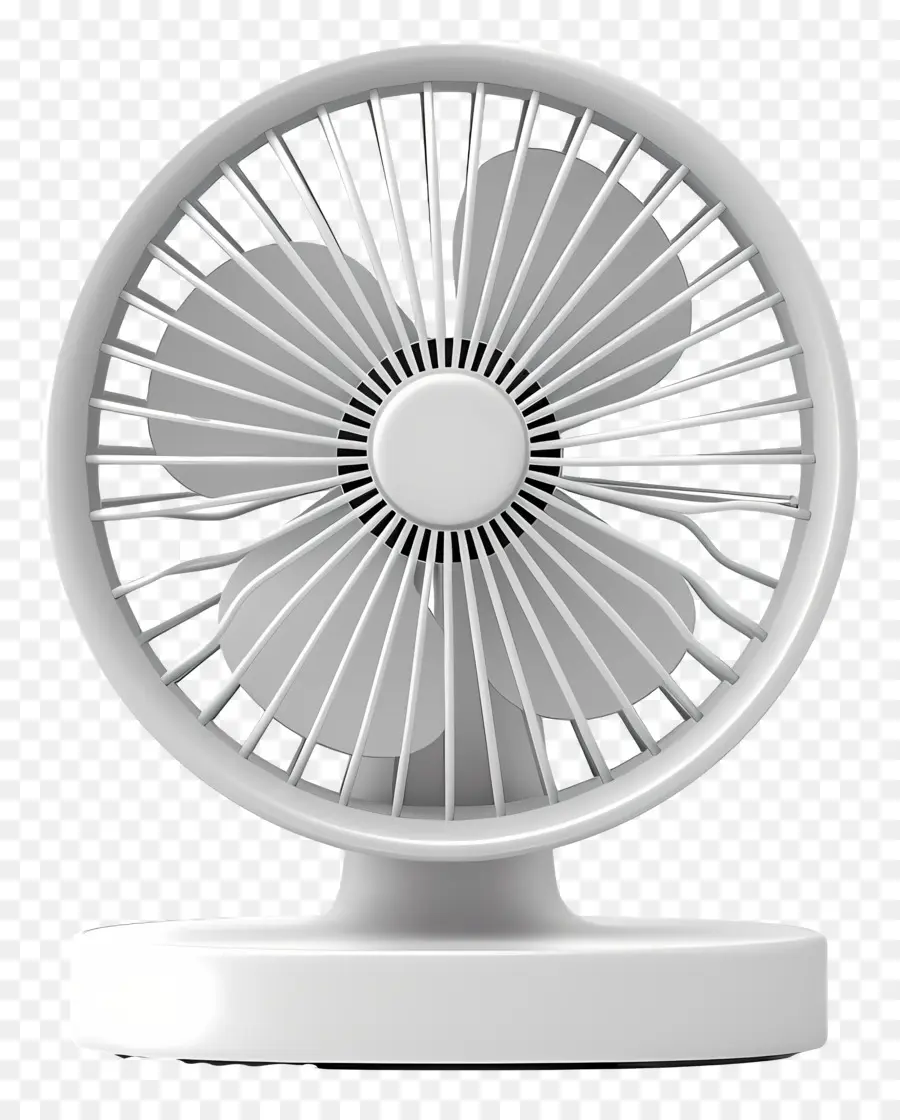 Ventilador De Mesa，Abanico Blanco PNG