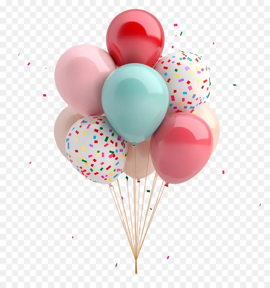 Globos De Cumpleaños，Globos PNG