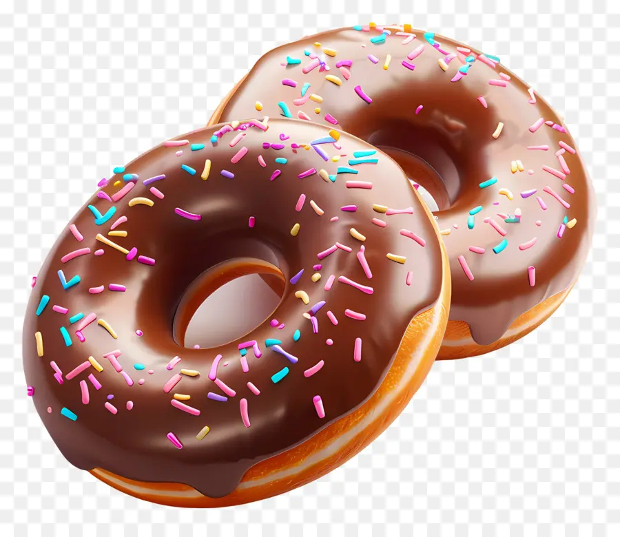 Donas Glaseadas，Cubiertas De Chocolate PNG