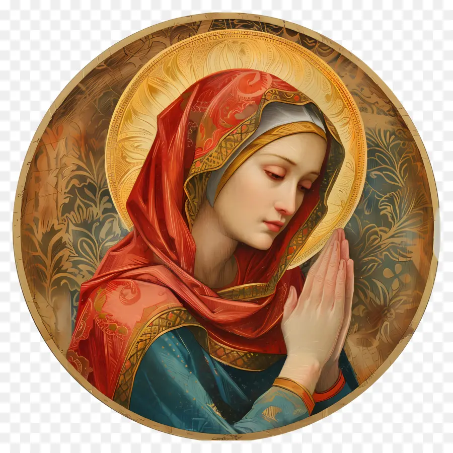 Día De Oración，Virgen María PNG