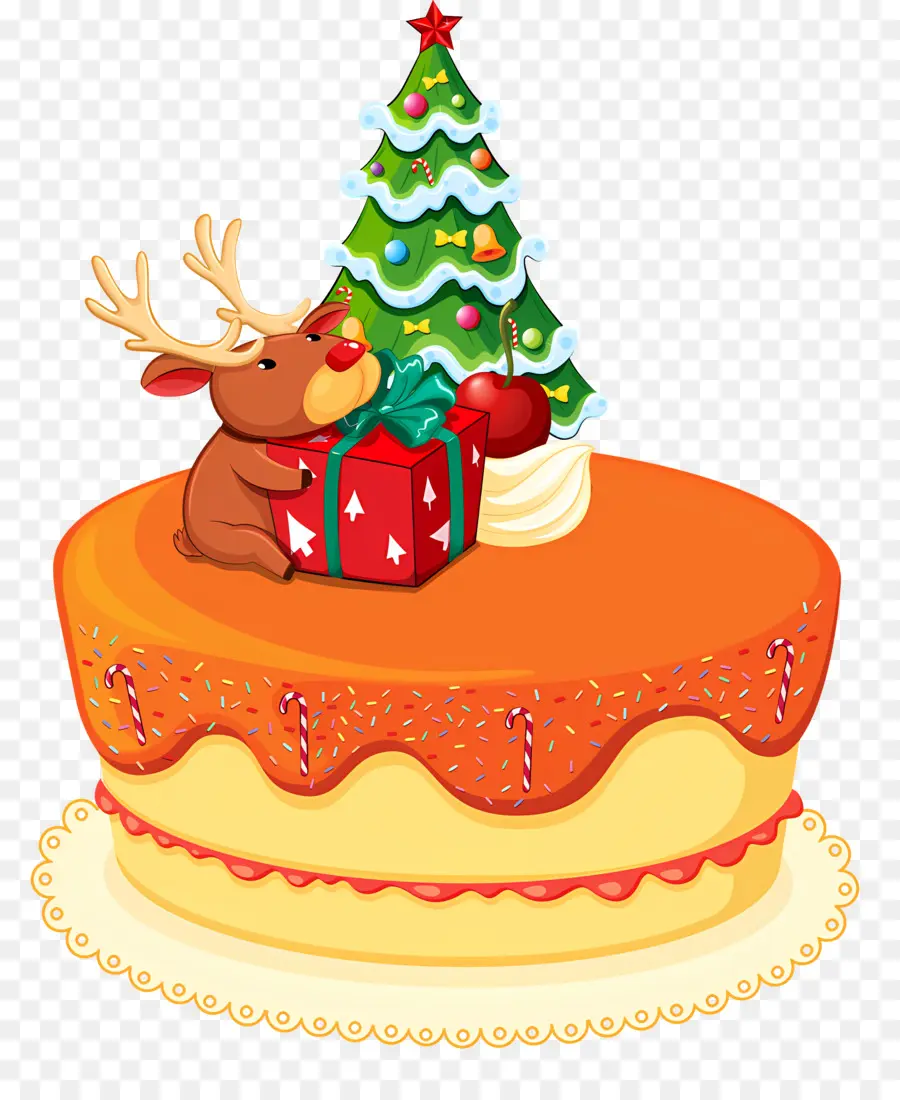 árbol De Navidad，Pastel De Navidad PNG