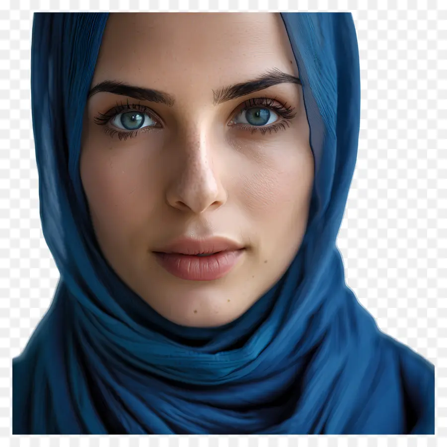 Mujer Hijab，Mujer En Hijab Azul PNG