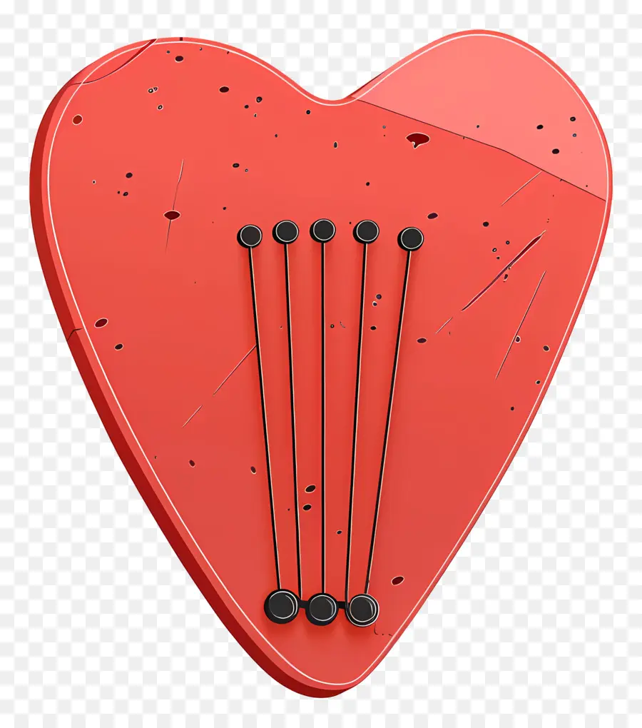 Púa De Guitarra，Corazón PNG