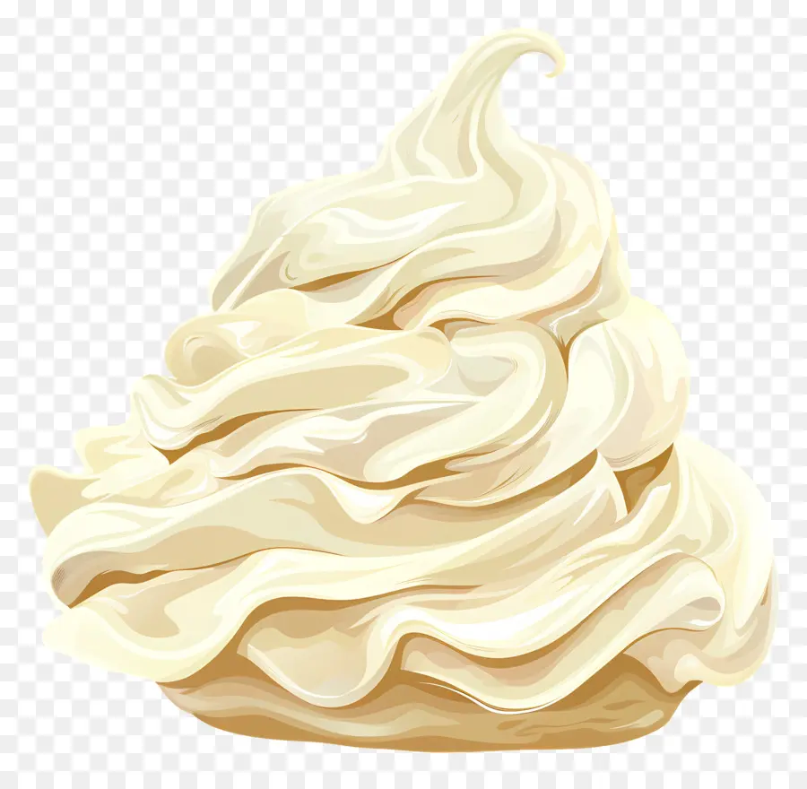 Galleta De Merengue，Helado De Vainilla PNG