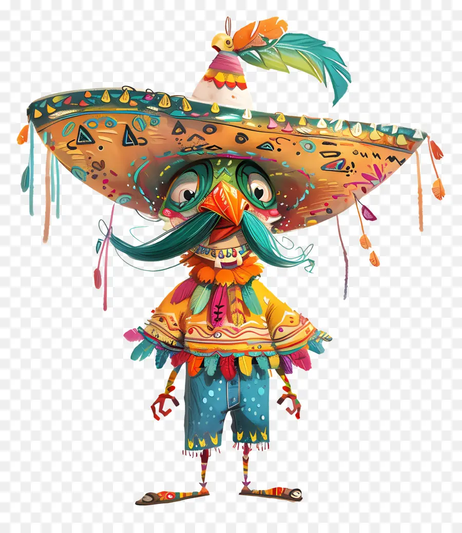 Cinco De Mayo，Carácter Colorido PNG