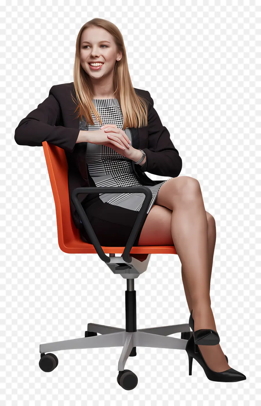 Silla De Oficina，Mujer De Negocios PNG