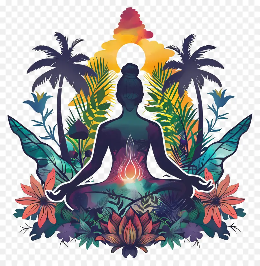 Día De La Meditación Del Jardín，La Meditación PNG