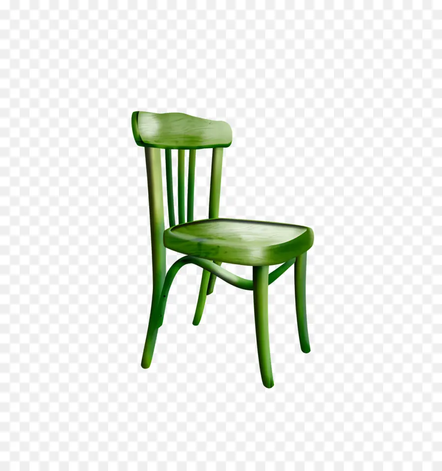 Silla，Silla De Madera Verde PNG