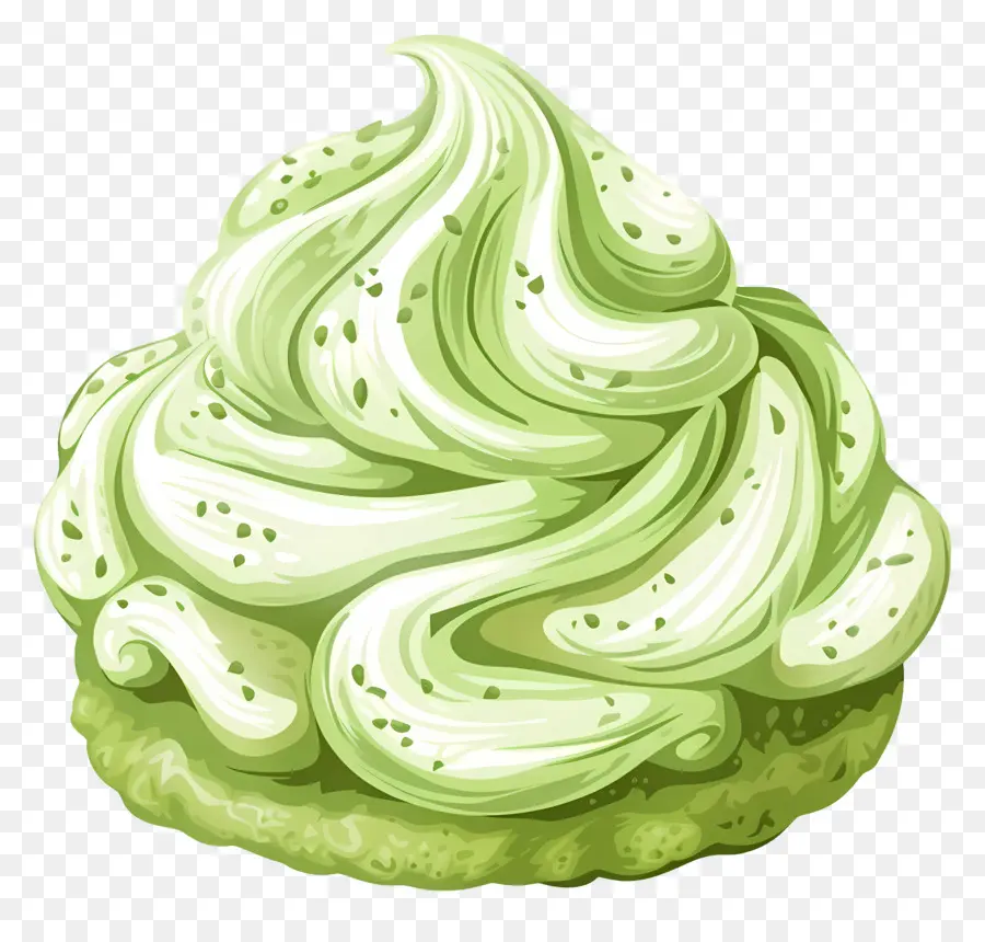 Galleta De Merengue，Pastel Helado Verde PNG