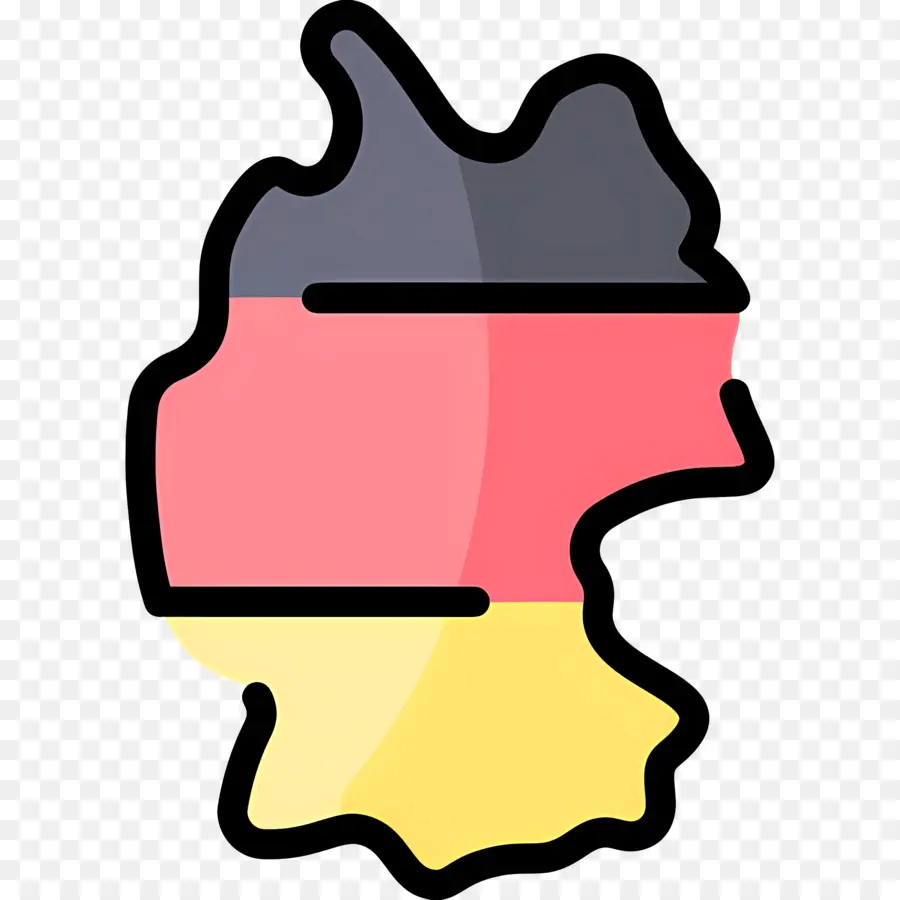 Germany Map，Spanish Flag PNG