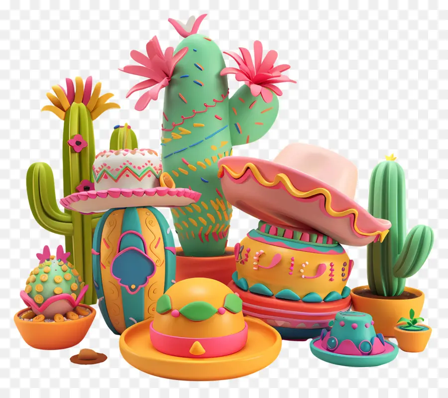 Cinco，Cacti PNG