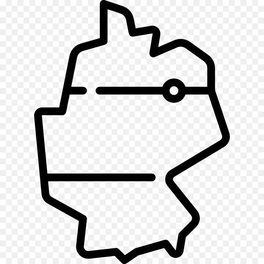 Germany Map，Negro De La Pared PNG