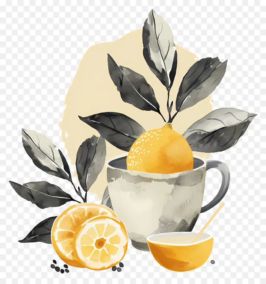 Té De Limón，Té PNG