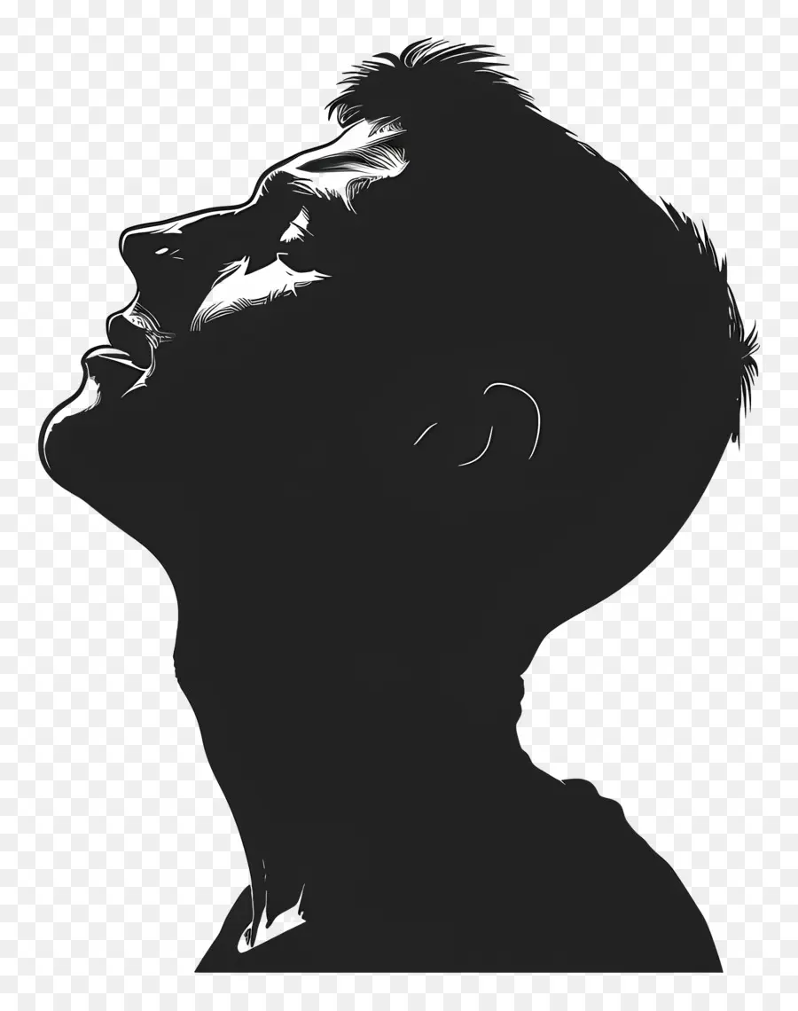 Silhoueta De Cara De Hombre，La Cara PNG