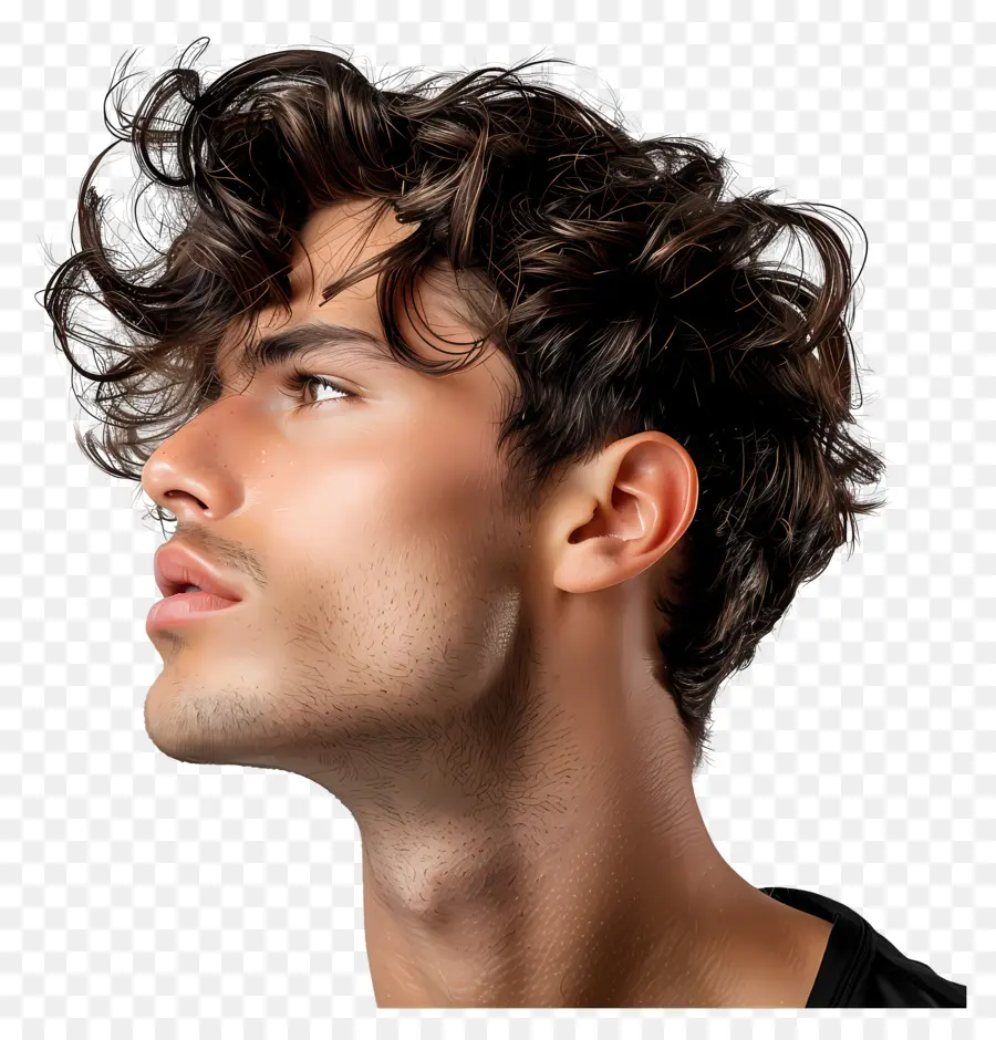 El Hombre De Cabello，El Pelo Rizado PNG