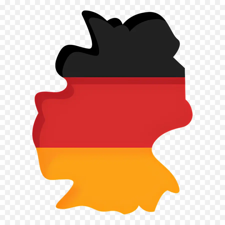 Germany Map，Bandera De Alemania PNG