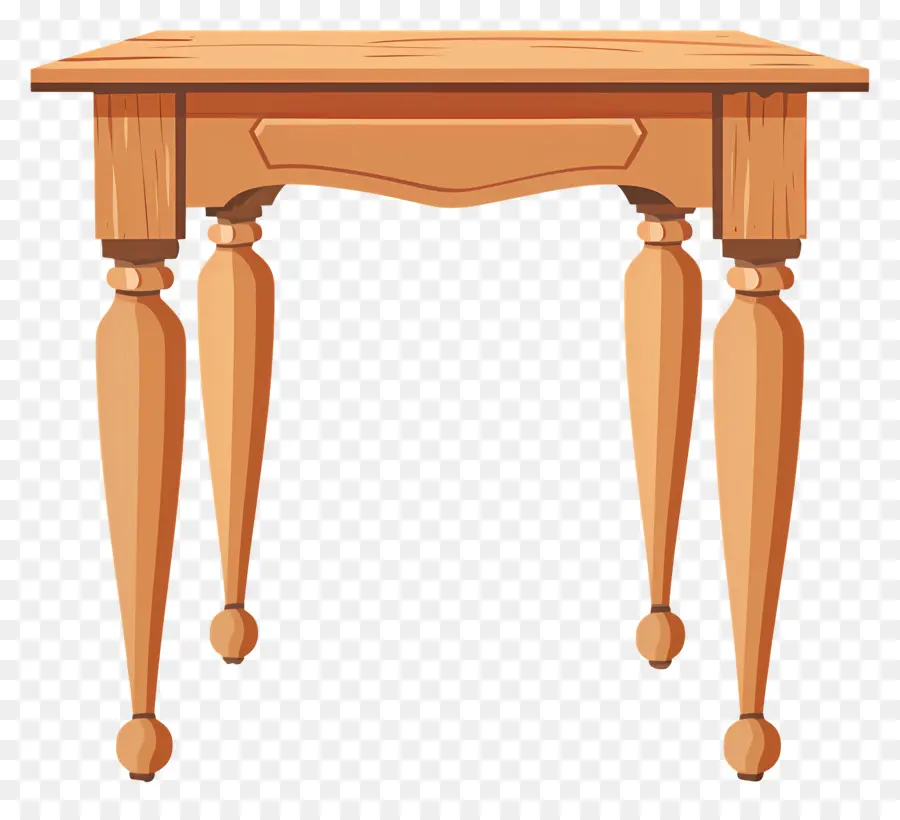 Mesa De Madera，Diseño Tradicional PNG