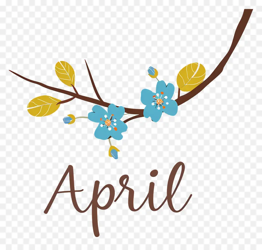 Hola Abril，Flores De Abril PNG