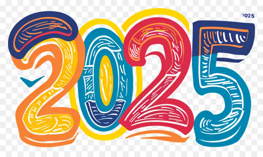 Año Nuevo 2024，2025 PNG