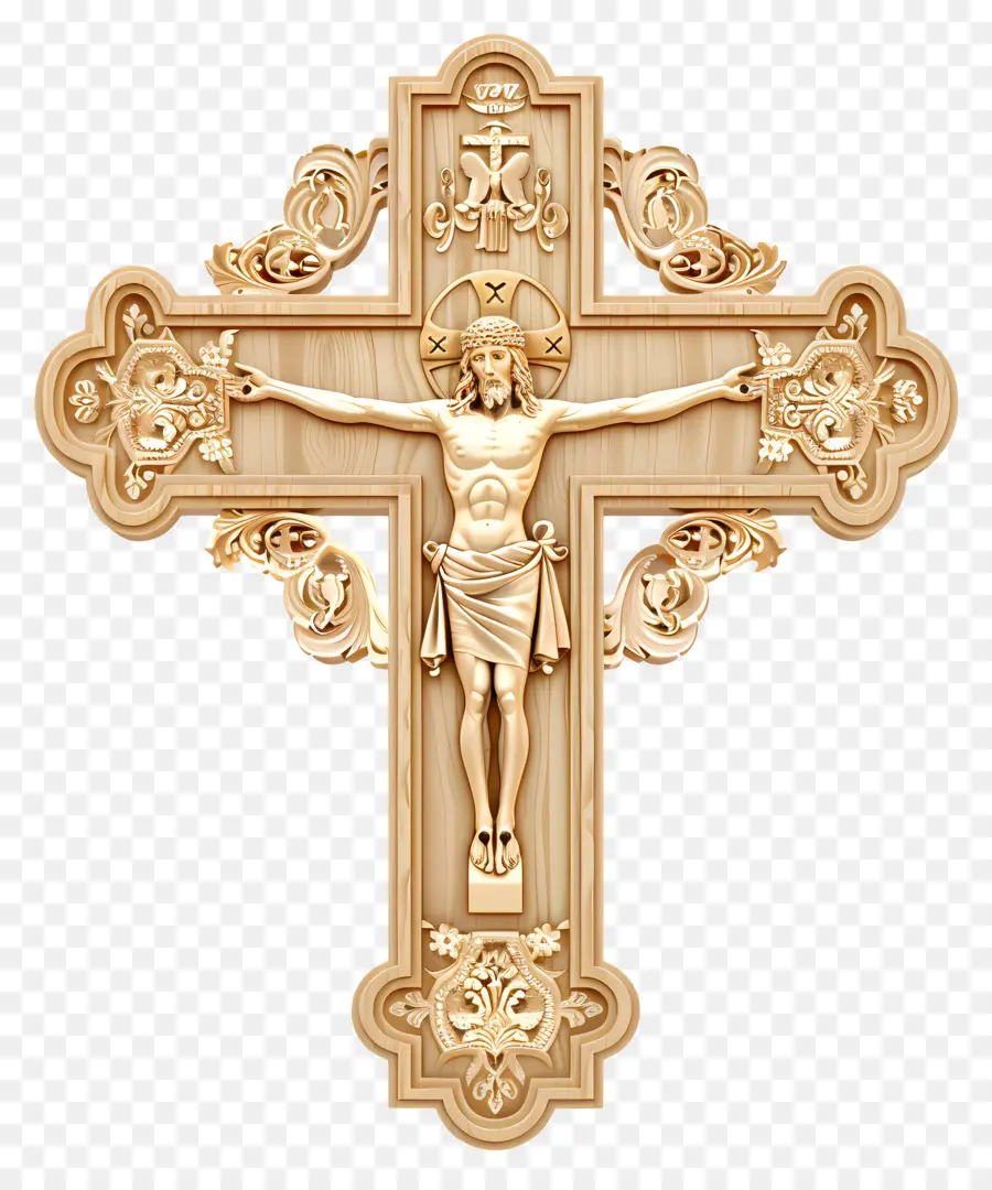 Viernes Santo Ortodoxo，Crucifijo De Madera PNG