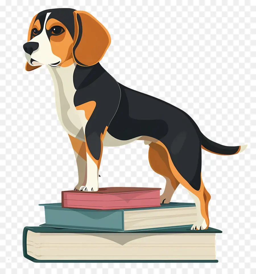 Silueta De Perro，Perro En Libros PNG