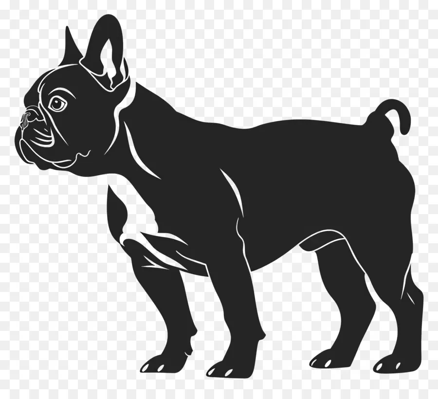 Perro Silueta，Bulldog Francés PNG