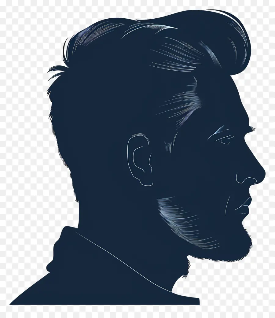 Silhoueta De Cara De Hombre，Hombre PNG