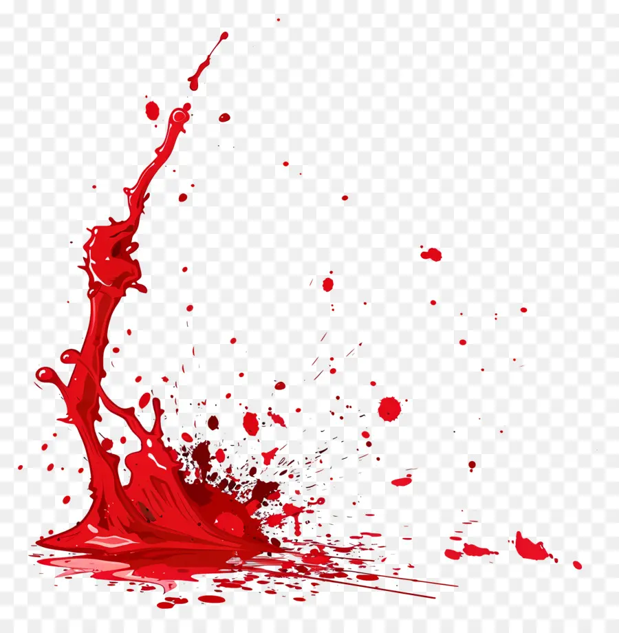 Las Salpicaduras De Sangre，La Tinción De Rojo PNG