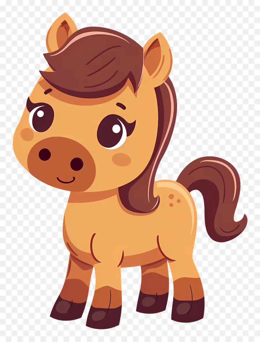 Dibujos Animados De Caballos，Pequeño Caballo PNG