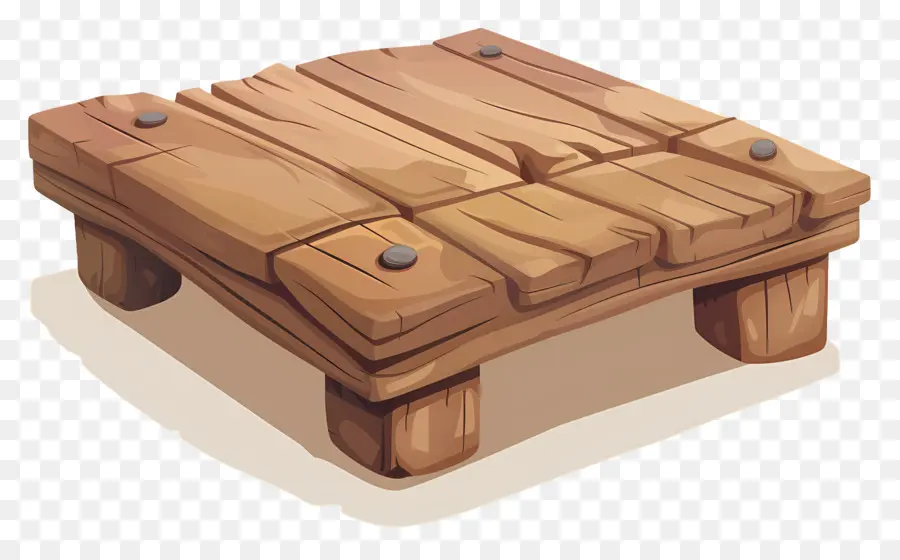 Plataforma De Madera，Caja De Madera PNG