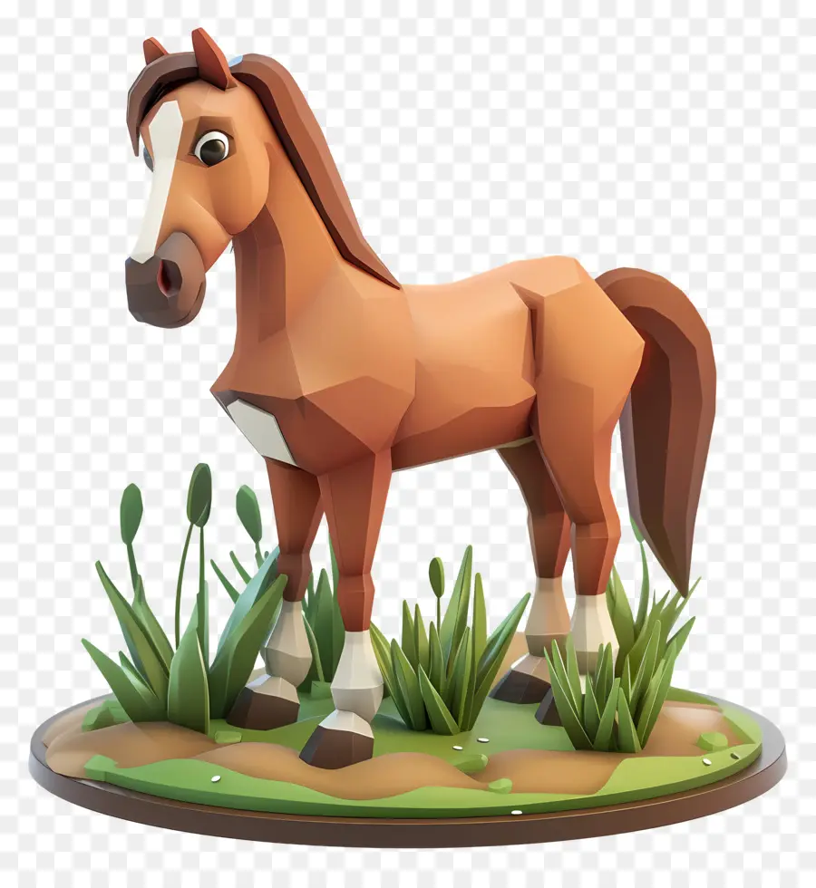 Dibujos Animados De Caballos，Modelo De Caballos 3d PNG