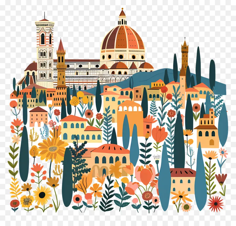 Italia Firenze，Paisaje PNG